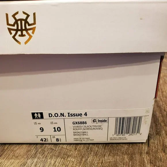 D.O.N issue 4 GX6886 Adidas Basketball Mens Size 9/Womens size 10 - Picture 7 of 9